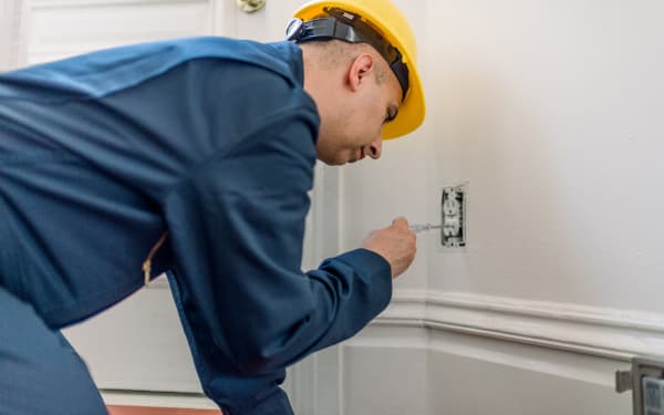 Electrician working